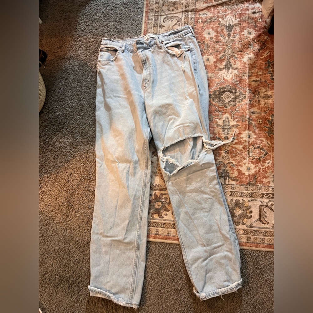 Abercrombie 90s straight leg jeans- curve love